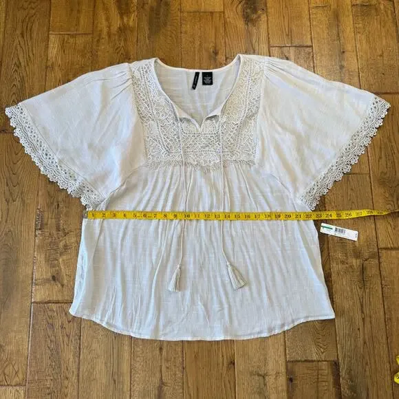 Lot of 3 Womens New Directions Wide-Leg Stretch Palazzo Pants and Blouse Sz L - Picture 5 of 13